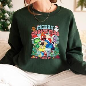 Inside Out 2 Merry Christmas Sweatshirt, Inside Out All Emotions